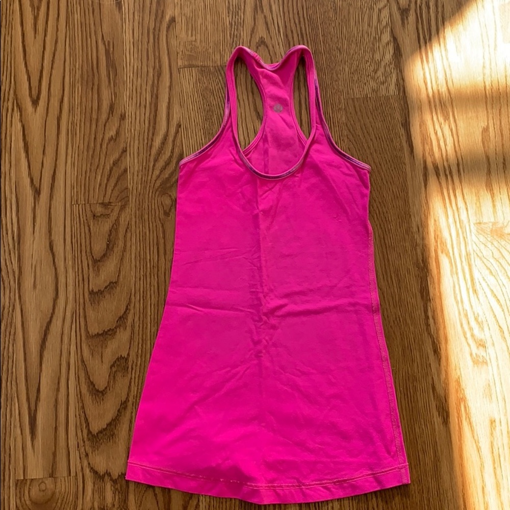 Lululemon racerback tank top in bright pink